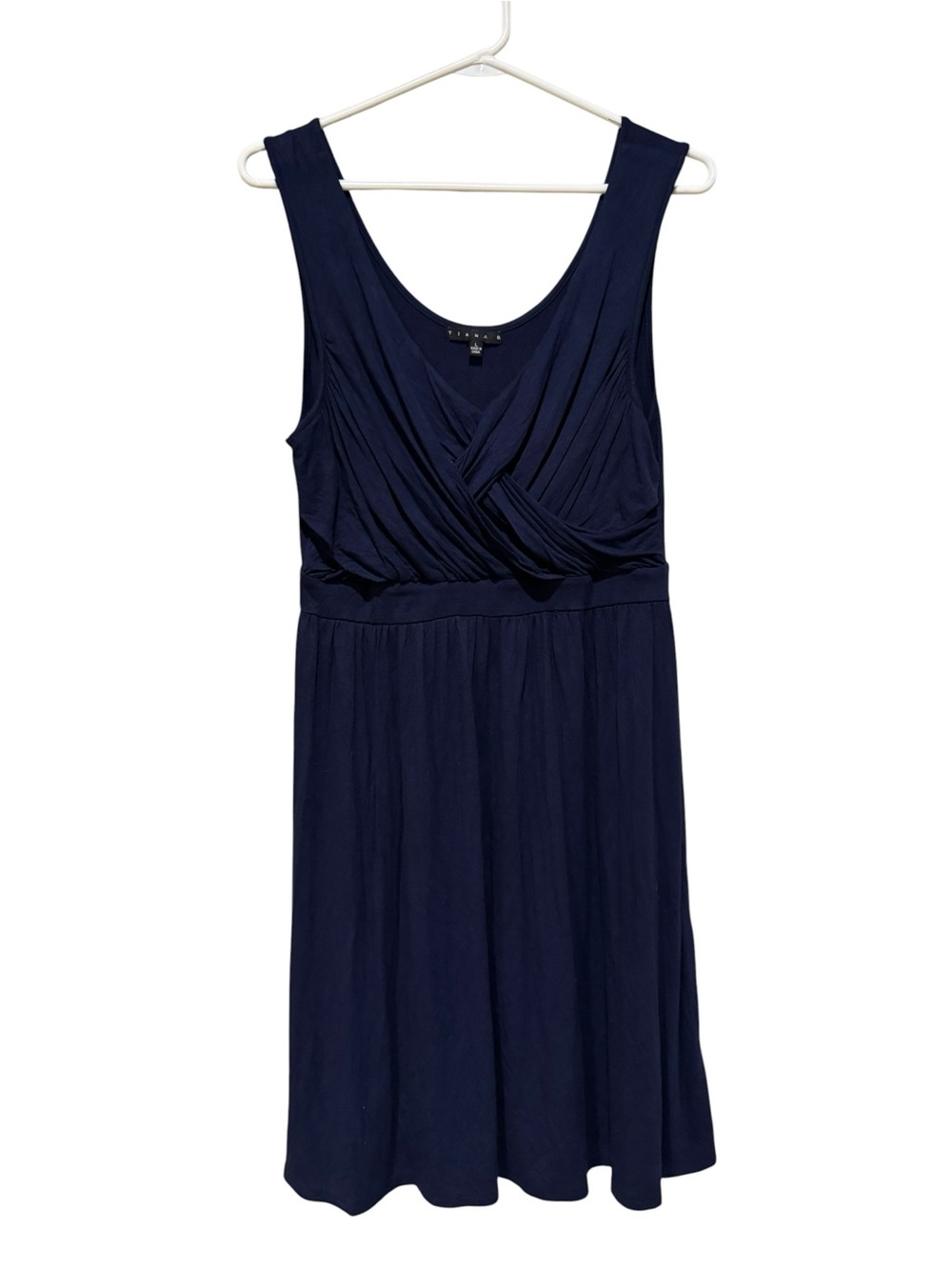 Tiana B. Navy Sleeveless Midi Dress